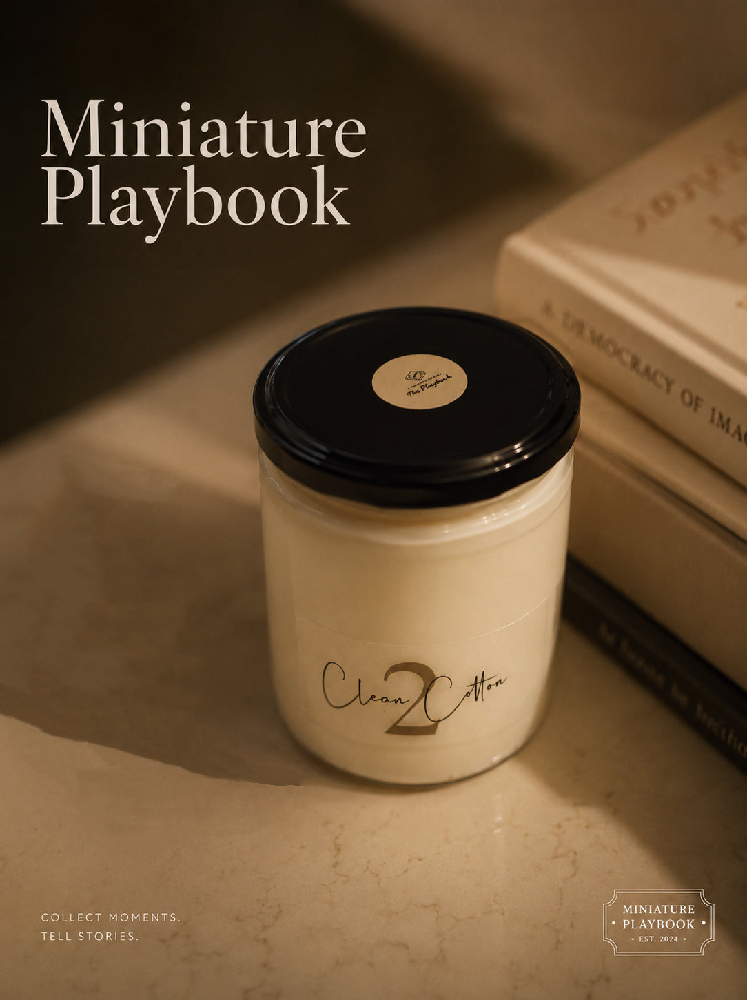 Storyteller Candle- Clean Cotton